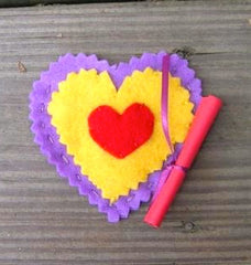 Cut-Work Felt Love Notes