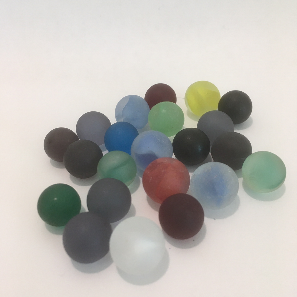 Frosted marbles