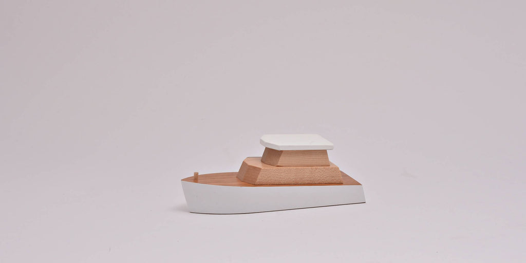 White Cabin Cruiser