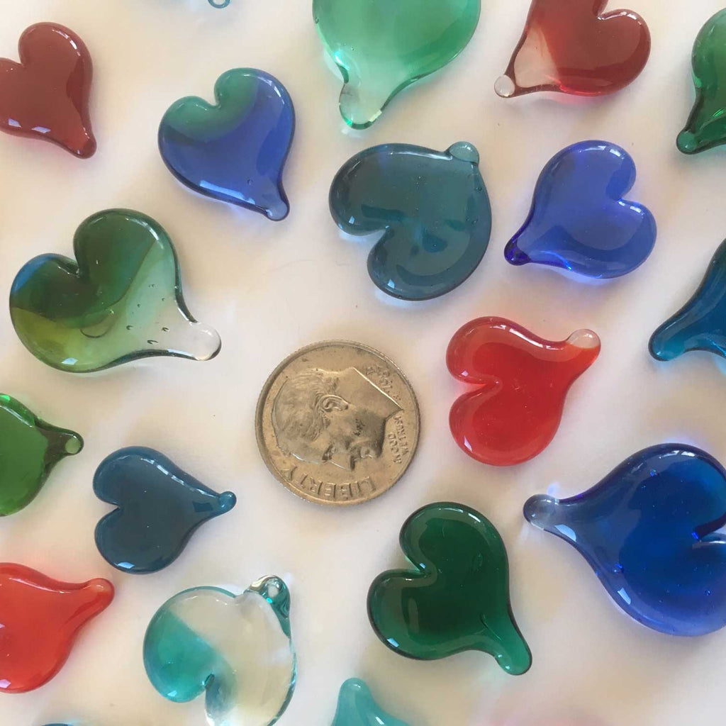 Hand blown  Hearts